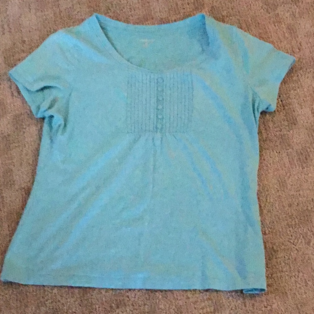 Croft & Barrow Aqua Med top